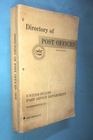 DIRECTORY OF POST OFFICES JULY 1959