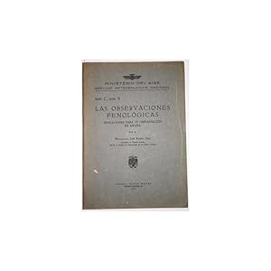 Imagen del vendedor de Las observaciones fenolgicas. Indicaciones para su implantacin en Espaa a la venta por Librera Salamb