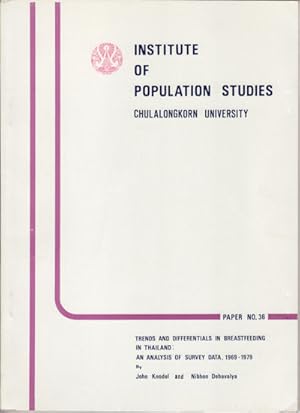Bild des Verkufers fr Trends and Differentials in Breastfeeding in Thailand: An Analysis of Survey Data, 1969-1979. zum Verkauf von Asia Bookroom ANZAAB/ILAB