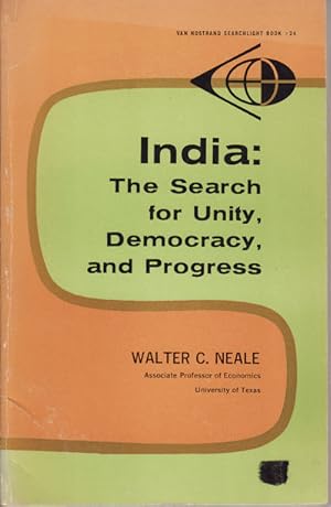 Bild des Verkufers fr India. The Search for Unity, Democracy, and Progress. zum Verkauf von Asia Bookroom ANZAAB/ILAB