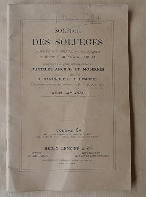 Image du vendeur pour Solfge des Solfges. Pour voix de soprano. Augment d'un grand nombre de leons d'auteurs anciens. Vol. 6A. mis en vente par librairie sciardet