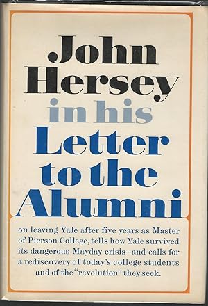 Imagen del vendedor de Letter to the Alumni a la venta por Dorley House Books, Inc.