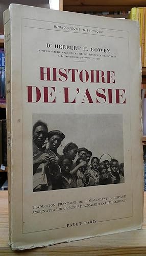 Seller image for Histoire de l'Asie for sale by Stephen Peterson, Bookseller