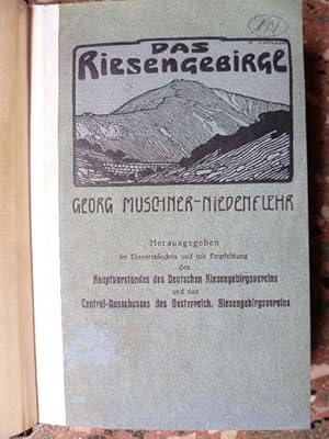 Imagen del vendedor de Das Riesengebirge. Ein Hand- und Reisebuch. Herausgegeben im Einverstndnis und mit Empfehlung des Hauptvorstandes des Deutschen Riesengebirgsvereins und des Zentral-Ausschusses des sterreichischen Riesengebirgsvereins. a la venta por Ostritzer Antiquariat