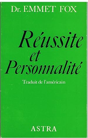 Seller image for Russite et personnalit for sale by Joie de Livre