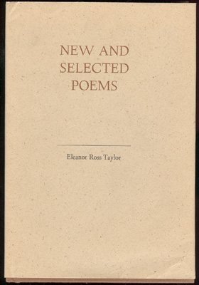 Seller image for New and Selected Poems for sale by Don's Book Store