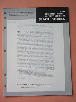 Immagine del venditore per VODUN SERVICE IN NORTHERN HAITI (Bobbs-Merrill Reprint Series in Black Studies: BC-272) venduto da Cream Petal Goods