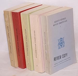 Keleti Szemle-Revue Orientale. (vols. 1, 2, 4, 7, 8)