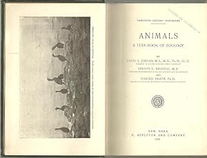 Bild des Verkufers fr ANIMALS, A TEX-BOOK OF ZOOLOGY. zum Verkauf von Librera Javier Fernndez
