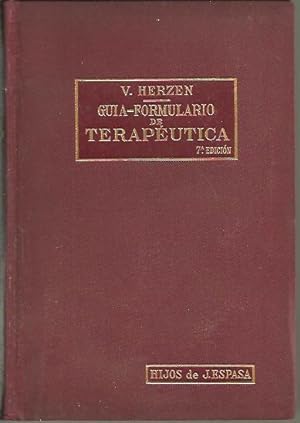 Seller image for GUIA-FORMULARIO DE TERAPEUTICA. for sale by Librera Javier Fernndez