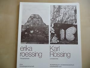 Seller image for erika roessing, Temperabilder. Karl Rssing, Linolschnitte - Eine Knstlergemeinschaft. Katalog der Ausstellung im Landeskulturzentrum Ursulinenhof Linz 1978. for sale by Uli Eichhorn  - antiquar. Buchhandel