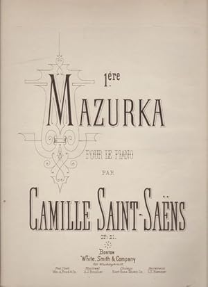 1.ere MAZURKA, Pour le Piano. Op.21