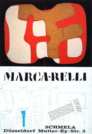 Seller image for Marca-Relli. [Einladung] Galerie Schmela, Dsseldorf,16. November 1971. for sale by Antiquariat Querido - Frank Hermann