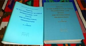 Immagine del venditore per Manual of the Terminology of Public International Law ( Peace ) and International Organizations. English - French - Spanish - Russian. venduto da Antiquariat Clement