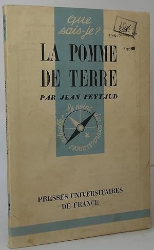 Imagen del vendedor de La Pomme de Terre a la venta por Stephen Peterson, Bookseller