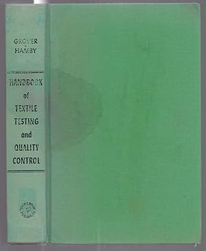 Seller image for Handbook of Textile Testing and Quality Control for sale by Laura Books