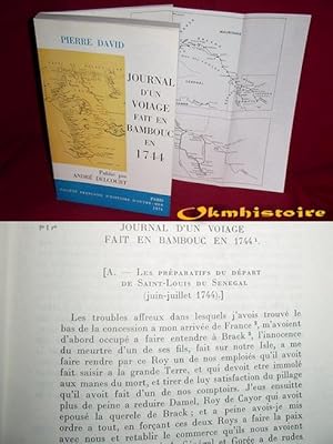 Imagen del vendedor de Journal d'un voiage fait en Bambouc en 1744. a la venta por Okmhistoire