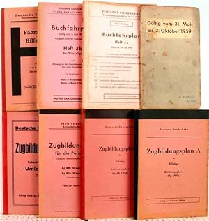 4 German Railway Literature and Timetables form 1956 to 1967