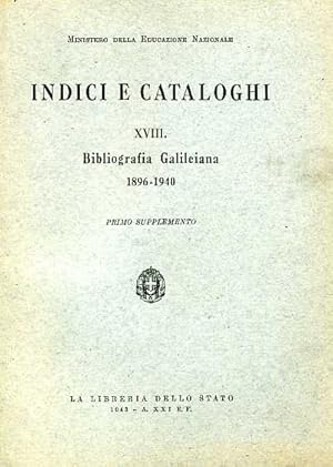 Bild des Verkufers fr Bibliografia Galileiana 1896-1940. zum Verkauf von FIRENZELIBRI SRL