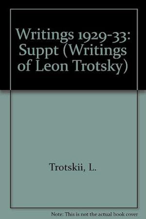 Bild des Verkufers fr Writings of Leon Trotsky: Supplement I, 1929-33 zum Verkauf von JLG_livres anciens et modernes