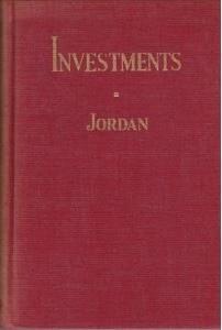 Immagine del venditore per Jordan on Investments venduto da North American Rarities