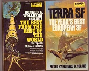 Seller image for Grouping: "The Best from the Rest of the World" - with "Terra SF: The Year's Best European SF" -(2 books from DAW) - Pairpuppets, A Whiter Shade of Pale, "My Eyes, They Burn !", Drugs'll Do You, End of an Era, Aruna, Parallel Worlds, Test Flesh, +++ for sale by Nessa Books