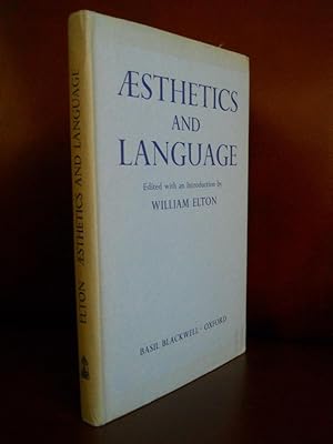 Seller image for AESTHETICS AND LANGUAGE for sale by dC&A Books