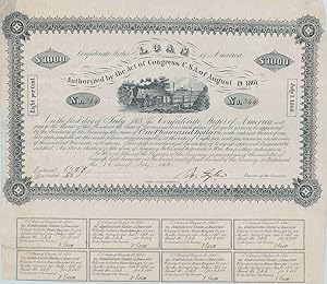 Confederate States of America Loan. CR# 83. $1000