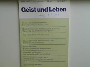 Bild des Verkufers fr Vom Sinn der Trnen. - in : Geist und Leben - Heft 2 - 1981. zum Verkauf von books4less (Versandantiquariat Petra Gros GmbH & Co. KG)