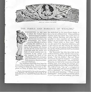 Bild des Verkufers fr The Perils And Romance Of Whaling zum Verkauf von Legacy Books II