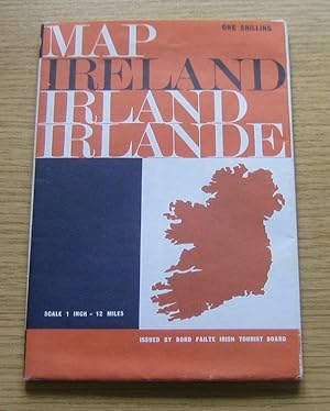 Map Ireland, Irland, Irlande.