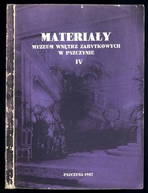 Imagen del vendedor de Materialy Muzeum Wnetrz Zabytkowych. T.4 (1987) a la venta por POLIART Beata Kalke