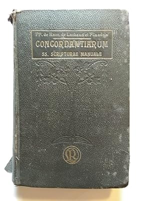 Immagine del venditore per Concordantiarum. SS. scripturae manuale. Editio in commodissimum ordinem disposita et cum ipso textu sacro de verbo ad verbum sexies collata. venduto da Librera Pramo