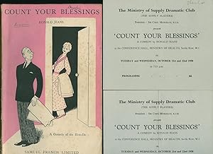 Imagen del vendedor de Count Your Blessings; A Comedy of the Ill-to-Do + Dramatic Club Programme a la venta por Little Stour Books PBFA Member