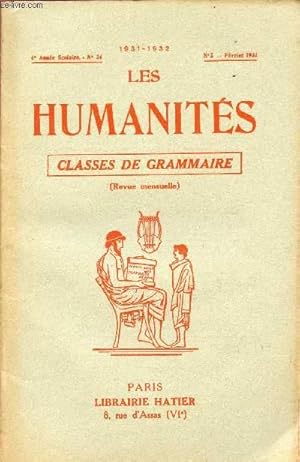 Seller image for LES HUMANITES / CLASSES DE GRAMMAIRE / 4me ANNEE SCOLAIRE - N34 - ANNEE 1931-1932 / N5 - FEVRIER 1932 for sale by Le-Livre
