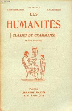 Seller image for LES HUMANITES / CLASSES DE GRAMMAIRE / 5me ANNEE SCOLAIRE - N42 - ANNEE 1932-1933 / N3 - DECEMBRE 1932 for sale by Le-Livre