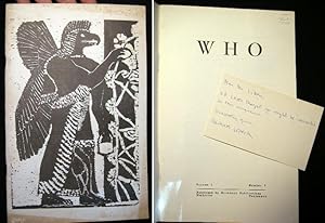 Who (magazine) Volume 1 Number 1