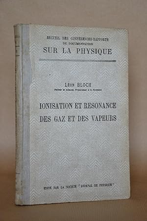 Bild des Verkufers fr Ionisation et Rsonance Des Gaz et Des Vapeurs zum Verkauf von Librairie Raimbeau