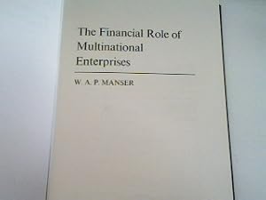 Immagine del venditore per The Financial Role of Multinational Enterprises venduto da books4less (Versandantiquariat Petra Gros GmbH & Co. KG)