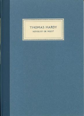 Seller image for Thomas Hardy, Novelist or Poet? for sale by Black Sheep Books