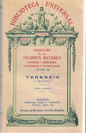 Imagen del vendedor de COMEDIAS. LOS ADELFOS (los hermanos) Tomo I. a la venta por Librera Torren de Rueda