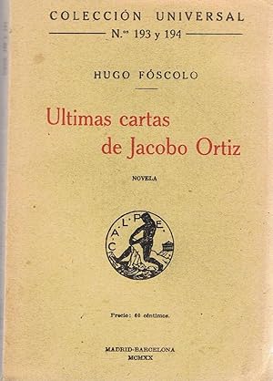Imagen del vendedor de LTIMAS CARTAS DE JACOBO ORTIZ a la venta por Librera Torren de Rueda