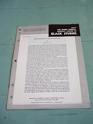 Bild des Verkufers fr RACE RELATIONS IN CARIBBEAN SOCIETY (Bobbs-Merrill Reprint Series in Black Studies: BC-319) zum Verkauf von Cream Petal Goods