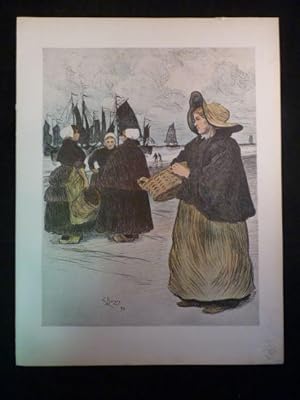 Immagine del venditore per L'Estampe Moderne. Les sardinires. Lithographie Originale venduto da Librairie Le Feu Follet