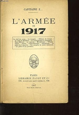 Imagen del vendedor de L'ARMEE DE 1917 a la venta por Le-Livre