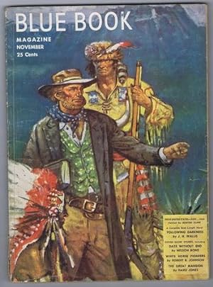 Bild des Verkufers fr BLUE BOOK (Pulp Magazine) November, 1948 >>> UTAH - This is the Place (Brigham Young & the Mormons, at Salt Lake Valley) = Wraparound State Theme Painted cover; zum Verkauf von Comic World
