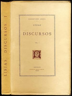 Discursos . Vol. 1 (I-XII), 2 (XIII-XXIV)