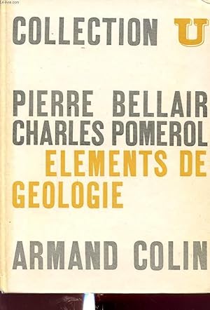 Bild des Verkufers fr ELEMENTS DE GEOLOGIE zum Verkauf von Le-Livre