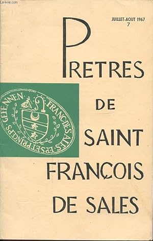 Seller image for PRETRES DE SAINT FRANCOIS DE SALES JUILLET AOUT 1967 n°7 for sale by Le-Livre