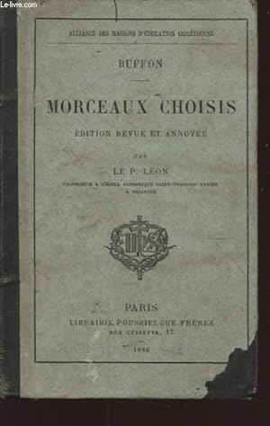 Bild des Verkufers fr BUFFON MORCEAUX CHOISIS zum Verkauf von Le-Livre